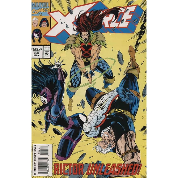 X-Force #34 (with card) VF ; Marvel Comic Book