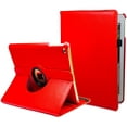 thumbnail image 1 of iPad 9.7 Case 2017 iPad 5th Generation Case / 2018 iPad 6th Generation Case，Auto Wake/Sleep Cover ，360 Degree Rotating Smart Protective Stand Cover (Red), 1 of 7
