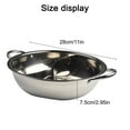 thumbnail image 5 of Fakrich Yuanyang Hot Pot with Divider Stainless Steel Pot, Hot Pot Twin Divided Compatible Soup Stock Pots Hot Pot, Cookware Hot Pot for Home Party Family Gathering(11 inch), 5 of 10