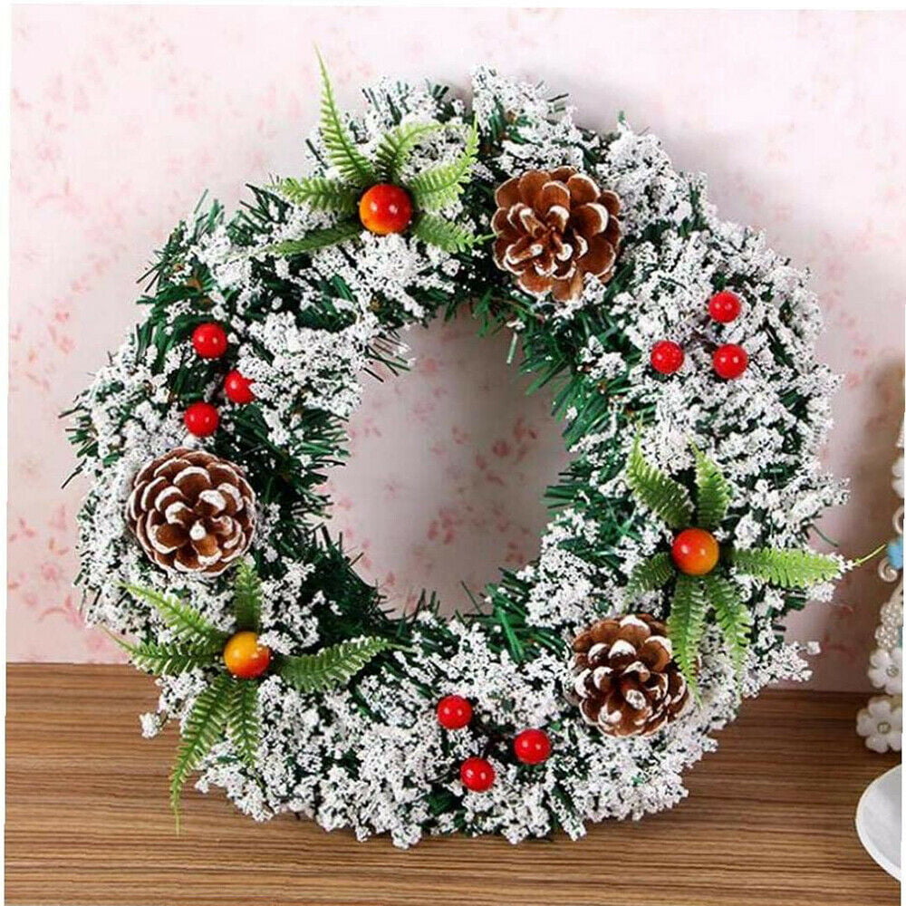 Wall Hanging Christmas Wreath Decoration For Xmas Party Door  Garland Ornament 2