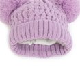 thumbnail image 3 of Kids Winter Hat Scarf Gloves Set Lined Warm Knit Pom Neck Warmer Mittens for Toddler Girls Boys, 3 of 3