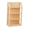 thumbnail image 4 of Abbraccia Miniature Shop Storage Shelf Model 1:12 Display Shelf 1:12 Scale Dollhouse Miniature Supermarket Shelves for Food Crafts Gift light wood color, 4 of 9