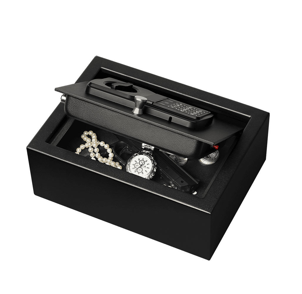 Fortress Wifi Drawer Safe. Remotely Open and Close the Safe, Create Unique Codes and Receive Alerts. Electronic Lock