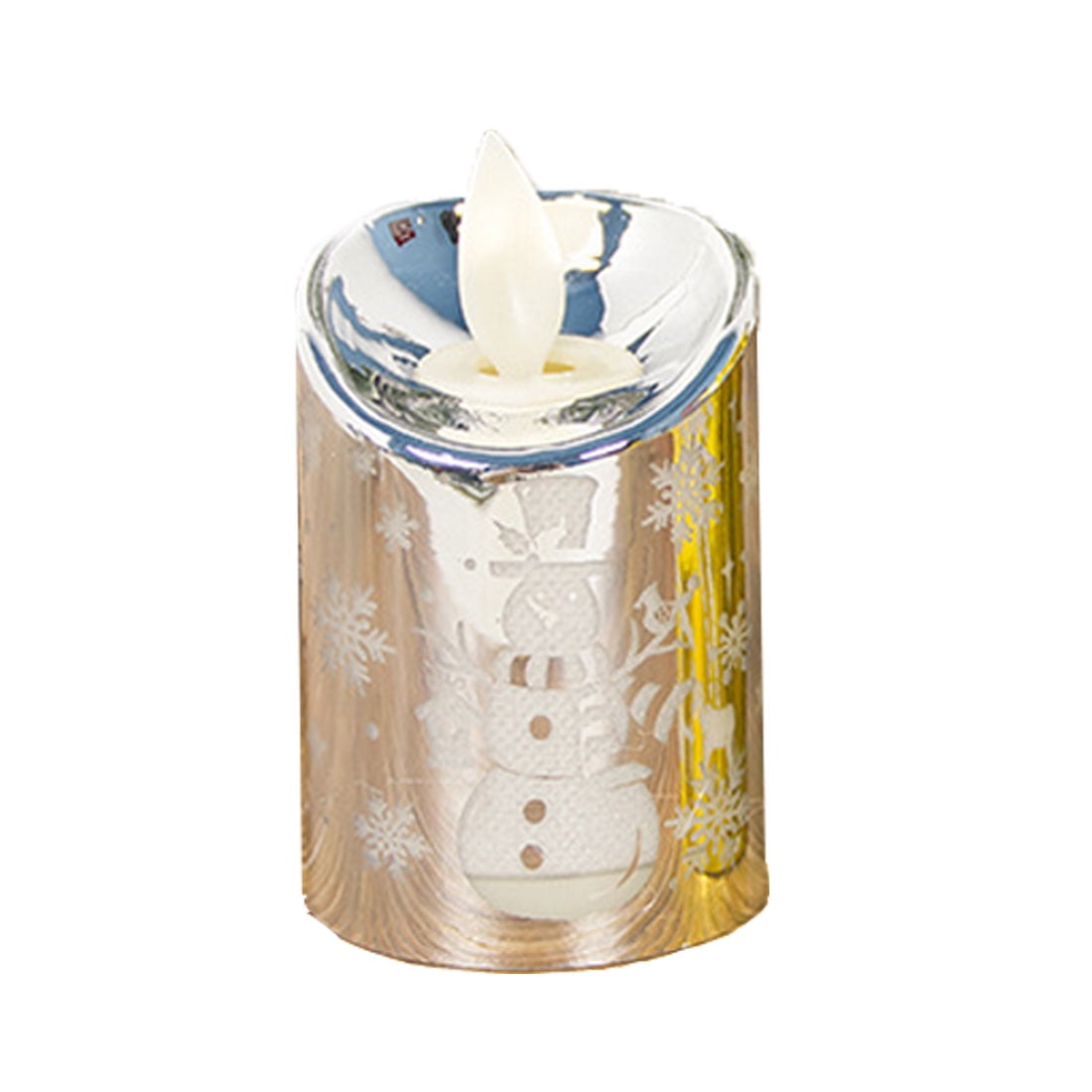 Christmas LED Light Xmas Printed Santa Snowman Flameless Electric