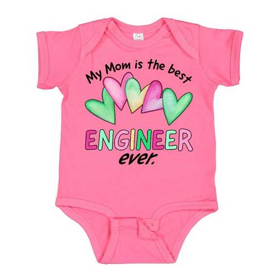 Inktastic My Mom is the Best Engineer Ever Boys or Girls Baby Bodysuit