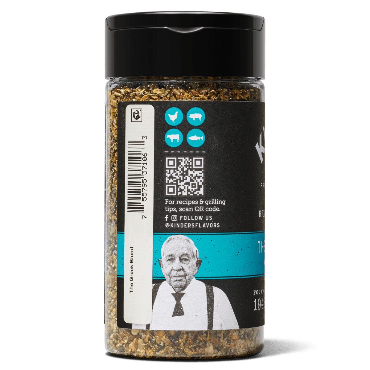 Kinder's The Greek Blend Barbecue Rub and Seasoning for Grilling, 5 oz
