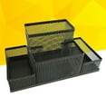 thumbnail image 6 of Sparsain Metal Mesh Table Organizer, Desk Container, Pen Holder, Office Supplies Storage Case (Black), 6 of 6