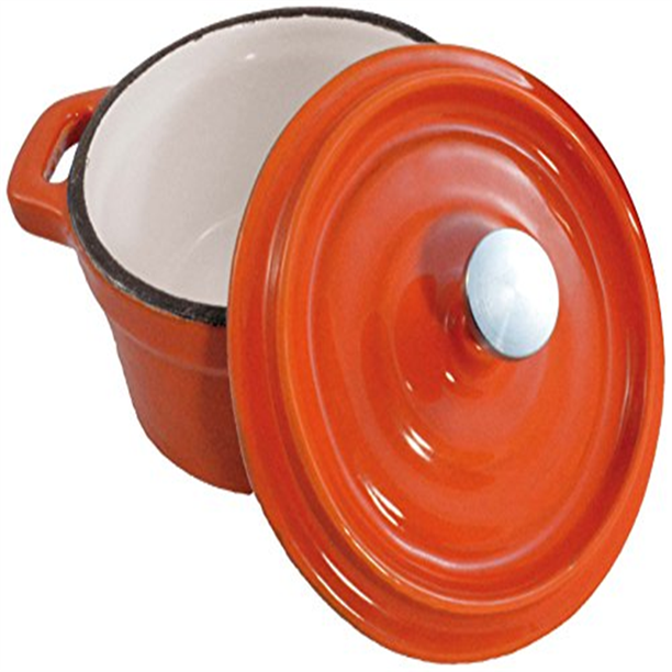 Paderno World Cuisine Mini Orange Enamel Dutch Oven, 9Ounce Walmart