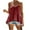Red, variant on UYISJ Womens Spaghetti Strap Tank Tops Cami V Neck Halter Peplum Tops Flowy Tunic Shirts