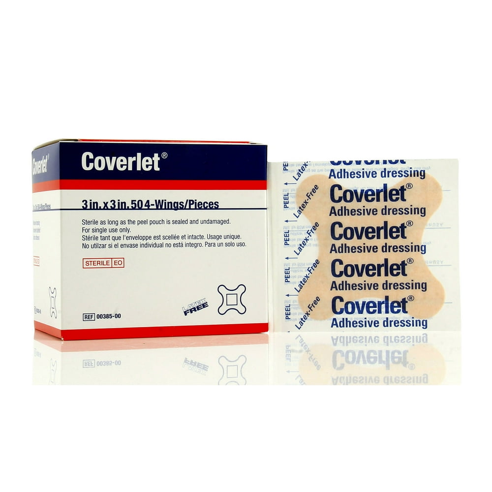 Coverlet 4 Wing Bandages 3" x 3" 50ct