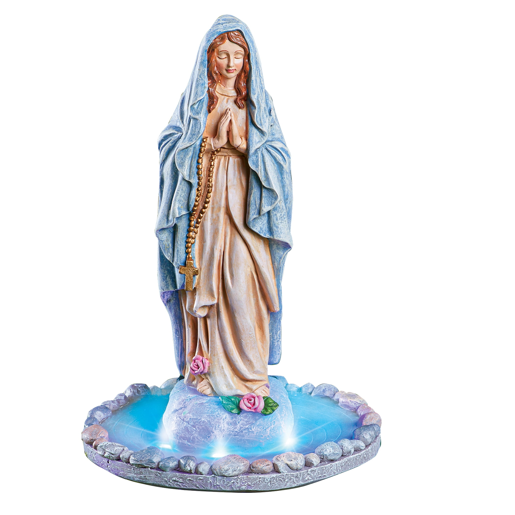 Solar HandPainted Blessed Virgin Mary Garden Statue