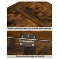 thumbnail image 6 of Hzuaneri 39.4" Storage Bench,Lift-Top Storage Trunk, Toy Box Chest, Rustic Brown SB04501X, 6 of 7