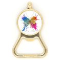 thumbnail image 1 of Ink-Painting Style like  Beer Bottle Cap Opener Stainless Steel Key Chain, 1 of 3