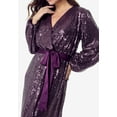 thumbnail image 4 of Roaman's Women's Plus Size Allover Sequin Wrap Maxi Dress, 4 of 4