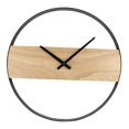 thumbnail image 3 of Reloj de pared de madera de estilo japonés que no hace tictac colgando relojes de bricolaje silencioso redondo grande Soledad reloj de pared de la sala de estar, 3 of 10