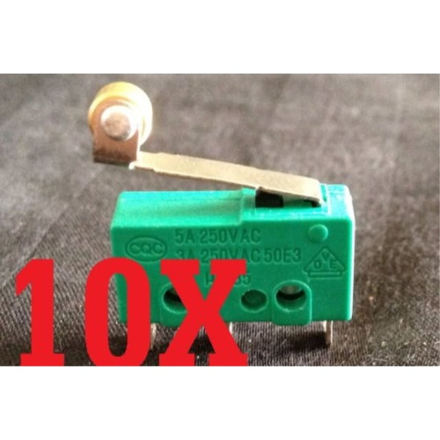 DIYhz waterproof Momentary Hinge Roller Lever Micro Switches 10A 125 250V NC NO COM line length 30CM 10301