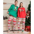 thumbnail image 4 of Conjunto de pijama a juego para niños, ropa de dormir con Top de dibujo de alce y pantalones de manga larga, 2 piezas, regalo de Navidad, 4 of 4