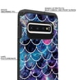 thumbnail image 4 of FINCIBO Black Hybrid Case Hard Plastic TPU Slim Back Cover for Samsung Galaxy S10 G973 6.1", Mosaic Mermaid Scale, 4 of 8