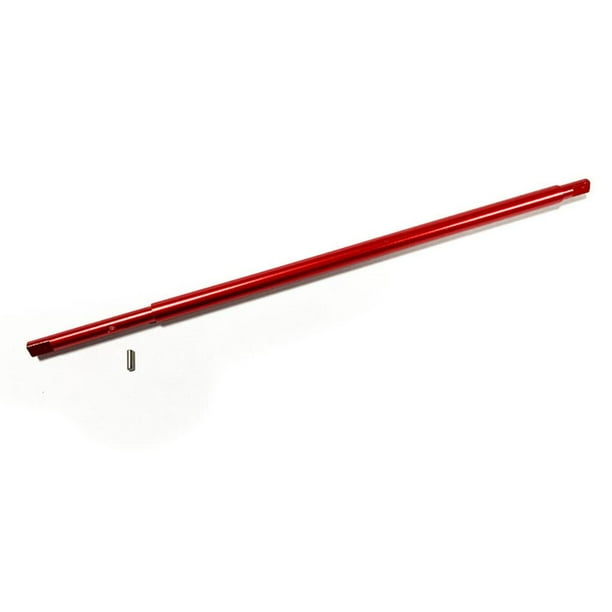 Ounissouiy RCGOFFLOW 1 Uds eje de transmisión central ligero de aleación de aluminio para 1/18 eje de conducción central Latrax RC pieza de Kits de construcción modelo Rojo