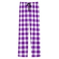 thumbnail image 7 of Xcmzpl Mens Pajama Pants Cotton Lightweight Plaid Sleep Lounge Pants Elastic Waist Drawstring Baggy PJ Bottoms with Pockets, 7 of 7