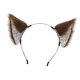 thumbnail image 2 of Diadema con orejas de gato Yuyangstore para Anime Cosplay Marrón, 2 of 8