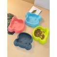 thumbnail image 4 of 1pc Cute Anti-Toppling Bowl For Cat & Dog With Blue Bear Print, 4 of 4
