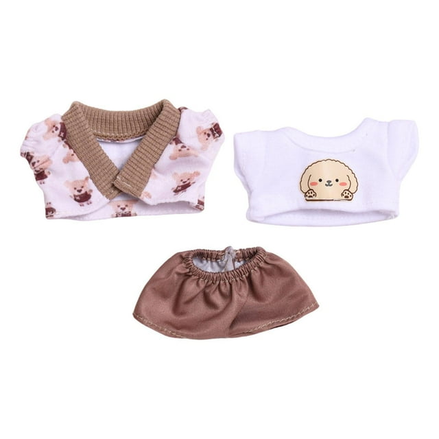 Camiseta para Muñeca Perfecl 15cm Abrigo y Pantalones Cortos 3 Piezas