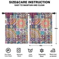 thumbnail image 2 of Blackout Kids Curtains,Boho Bohemia Flower Childrens Insulated Curtains Set Of 2,Bedroom Essentials,Toddler Room Decor 42"x54"(106x137cm), 2 of 4