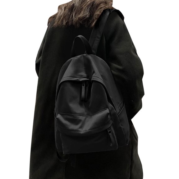 LNMQLPDBS 15" Casual Canvas Backpack For Women Men Travel School College Outdoors