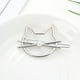 thumbnail image 3 of 4 pinzas para el pelo con forma de gato, pasadores metálicos para mujeres y niñas (doradas, plateadas, doradas y plateadas), 3 of 5