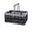 black, variant on Foldable Plastic Storage Basket with Handles, Collapsible Crate Organizer for Home, Office, Car, Pink