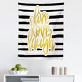 thumbnail image 1 of Live Laugh Love Tapestry, Romantic Design Hand Drawn Stripes and Calligraphic Text, Fabric Wall Hanging Decor for Bedroom Living Room Dorm, 5 Sizes, Black White Earth Yellow, by Ambesonne, 1 of 1