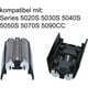 thumbnail image 3 of Cabezal de afeitadora de repuesto 52B compatible con afeitadoras eléctricas Braun 5 Series 5020S 5030S 5040S 5050S 5070S 5090CC 52B 52S Series con cepillo, 3 of 5