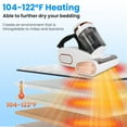 thumbnail image 6 of 16000PA Double-Cup Bed Vacuum Cleaner with Heating Function, 500W Mattress Handheld Vacuum Dust Mites Remover for Bed Sofa Rug, 6 of 13
