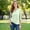 Green, variant on Women's Tops 3/4 Sleeve Henley Striped Button Down Shirts Three Quarter Length Summer T Shirts Women's Blouses Men's Casual Long Sleeved Tie Dye Printed Shirt Top Multicolor Xl