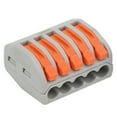 thumbnail image 2 of Push Wiring Connector, 250V 7KW Copper Conductor  Conductivity Wire Terminal With  Test Hole For Electrical Control PCT-215, 2 of 8