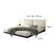 thumbnail image 1 of Italian Simple Suspension Bed Modern Simple Leather Bed Small Family Master Bedroom Double Bed 1.5M/1.8M Soft Bag Wedding Bed My Lux Decor Round, 1 of 6