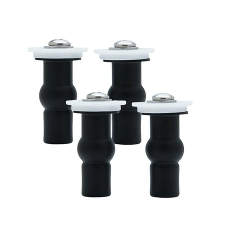 

BELOVED Top Nuts Screws Expansion Plug Home Universal Black 4PCS Professional Easy Install Rubber Toilet Lid Accessories