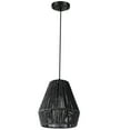 thumbnail image 4 of DRAFIDEEP Modern Light Fixture Bathroom Light Fixture Black Paper Rope 1Pack, 4 of 7