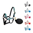 thumbnail image 1 of Tahoe Tack Patterned Nylon Mini Horse Halters with Padded Noseband and Matching 7’ Soft Grip Lead Rope - 6 Month Warranty, 1 of 4