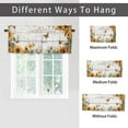 thumbnail image 6 of Farmhouse Sunflower Butterflies Kitchen Valance Curtains Rustic Country Western Wooden Barn Rod Pocket Valances for Bedroom Living Room Dining Room 54 by 18 in, 1 Panel, 6 of 6