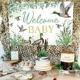 thumbnail image 2 of Duck Hunting Baby Shower Decorations, 5x3 ft Mallard Duck Welcome Baby Backdrop Banner Sign Photography Background Photo Studio Props for Duck Baby Shower Party Supplies, 2 of 6