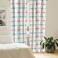 thumbnail image 2 of Ambesonne Giraffe Curtains, Abstract Bodies Dots, Pair of 28"x63", Multicolor, 2 of 5