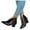 Black, variant on Dress Boots for Women Ladies Glitter Leather Pointed Toe High Heels Ankle Booties Winter Fall