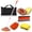 Orange, variant on Car Wash Brush Kit with 41" Long Handle,5 in 1 Car Cleaning Mop,Microfiber Car Wash Brush,Glass Scrubber Vehicle Cleaner Kit,Blue