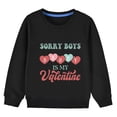 thumbnail image 2 of Elainilye Fashion Toddler Sweatshirt Boys Girls Cute Valentine's Day Heart Print Long Sleeve Top Hoodies Sizes 3-10Y,Black, 2 of 9