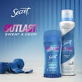 thumbnail image 6 of Secret Antiperspirant Deodorant, Outlast Clear Gel, Completely Clean, 2.6 oz, 2 Pack, 6 of 11