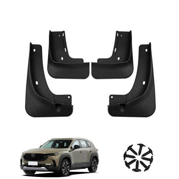 Mud Flaps Splash Guards Fit For Mazda CX-50 2023, Car Fenders For Cars, Mud Guards,Front And Rear 4 Pieces Car Mudguards Wheel Dirt Flaps-Black