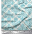 thumbnail image 1 of Soimoi Cotton Cambric Fabric Swirls & Paisley Print Fabric by the Yard 56 Inch Wide, 1 of 1