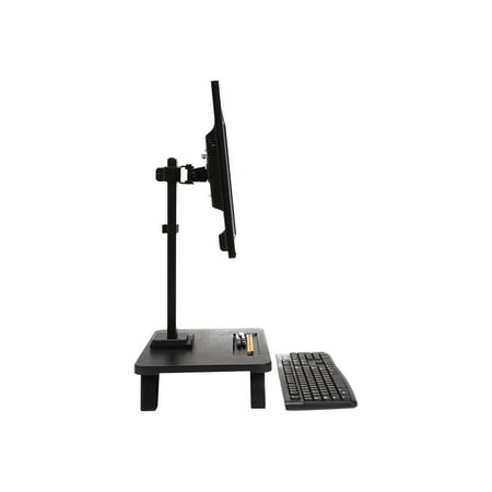 Mind Reader - Single LCD Monitor Desk Stand - Black